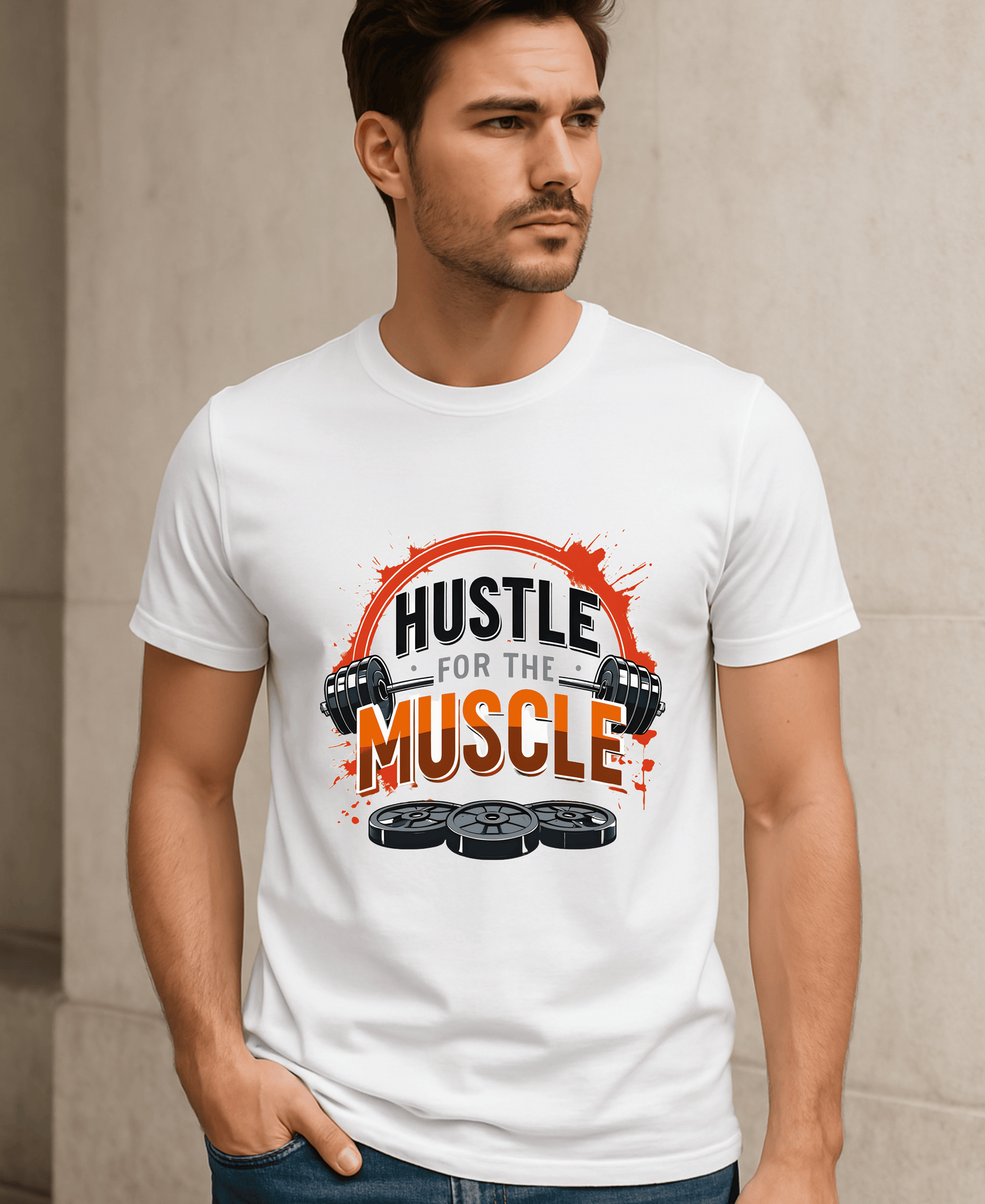 Hustle For Muscle-Male-White