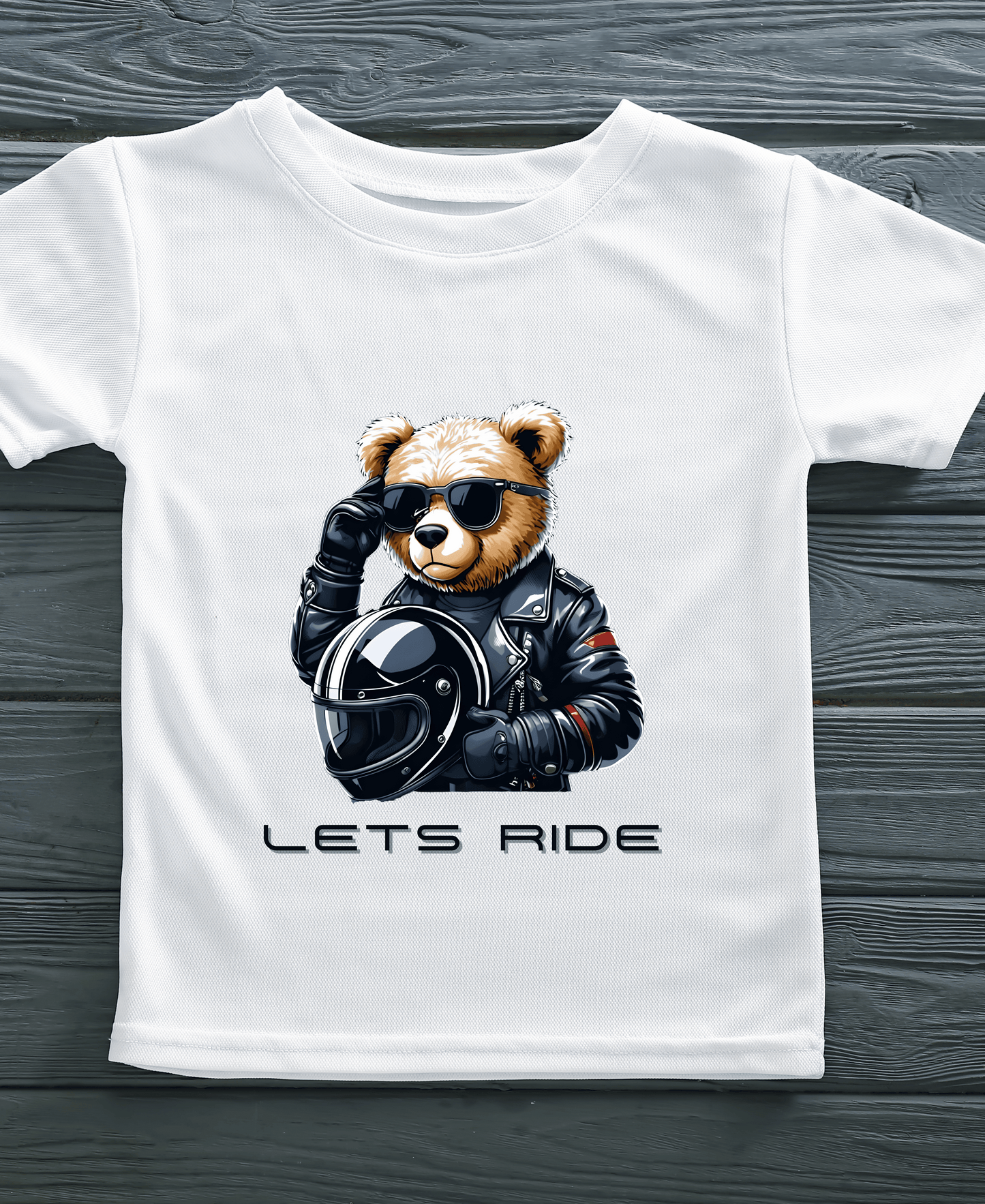 Bear Lets Ride-Womens-White