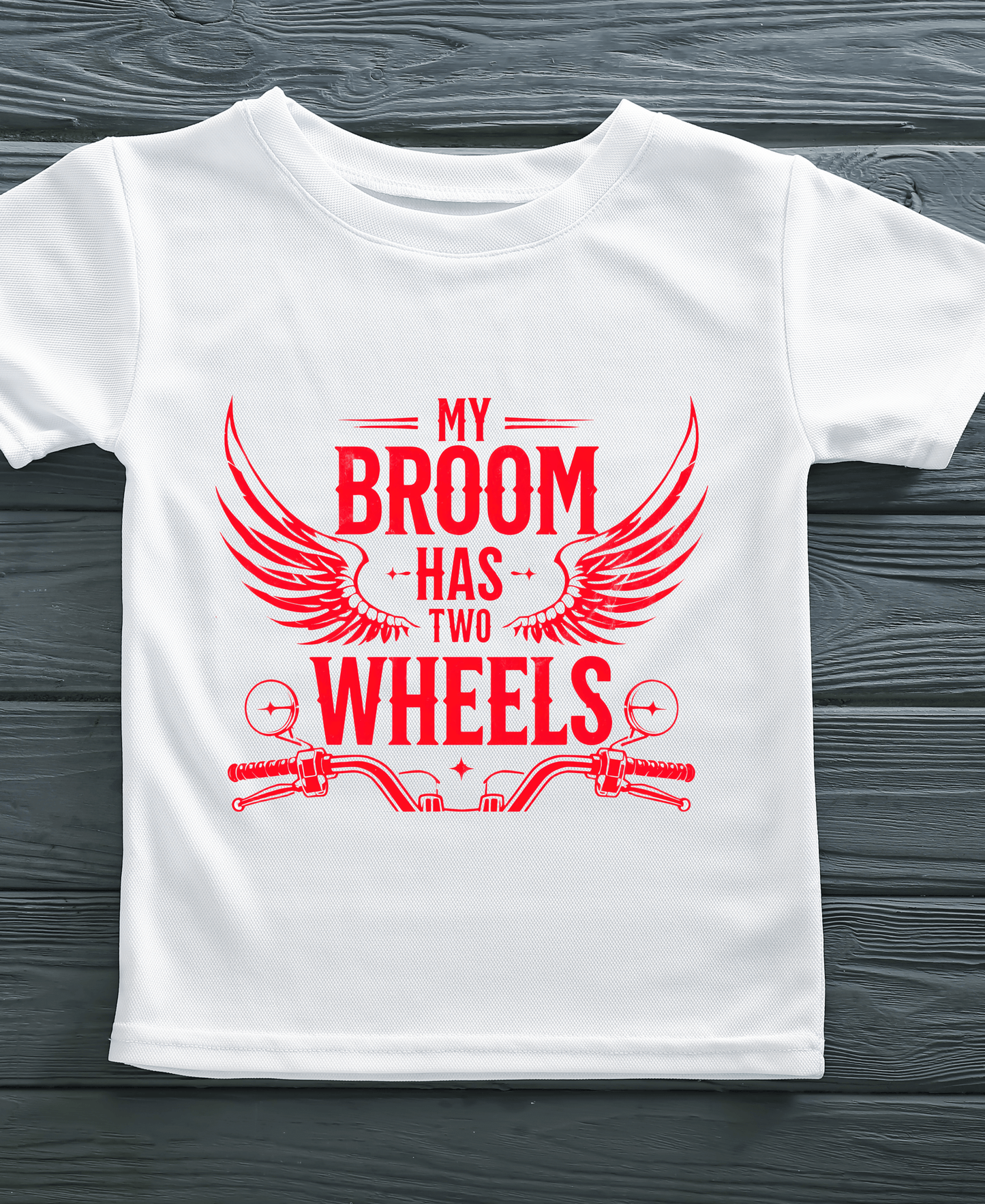 My Broom Has Wheels-Womens-White