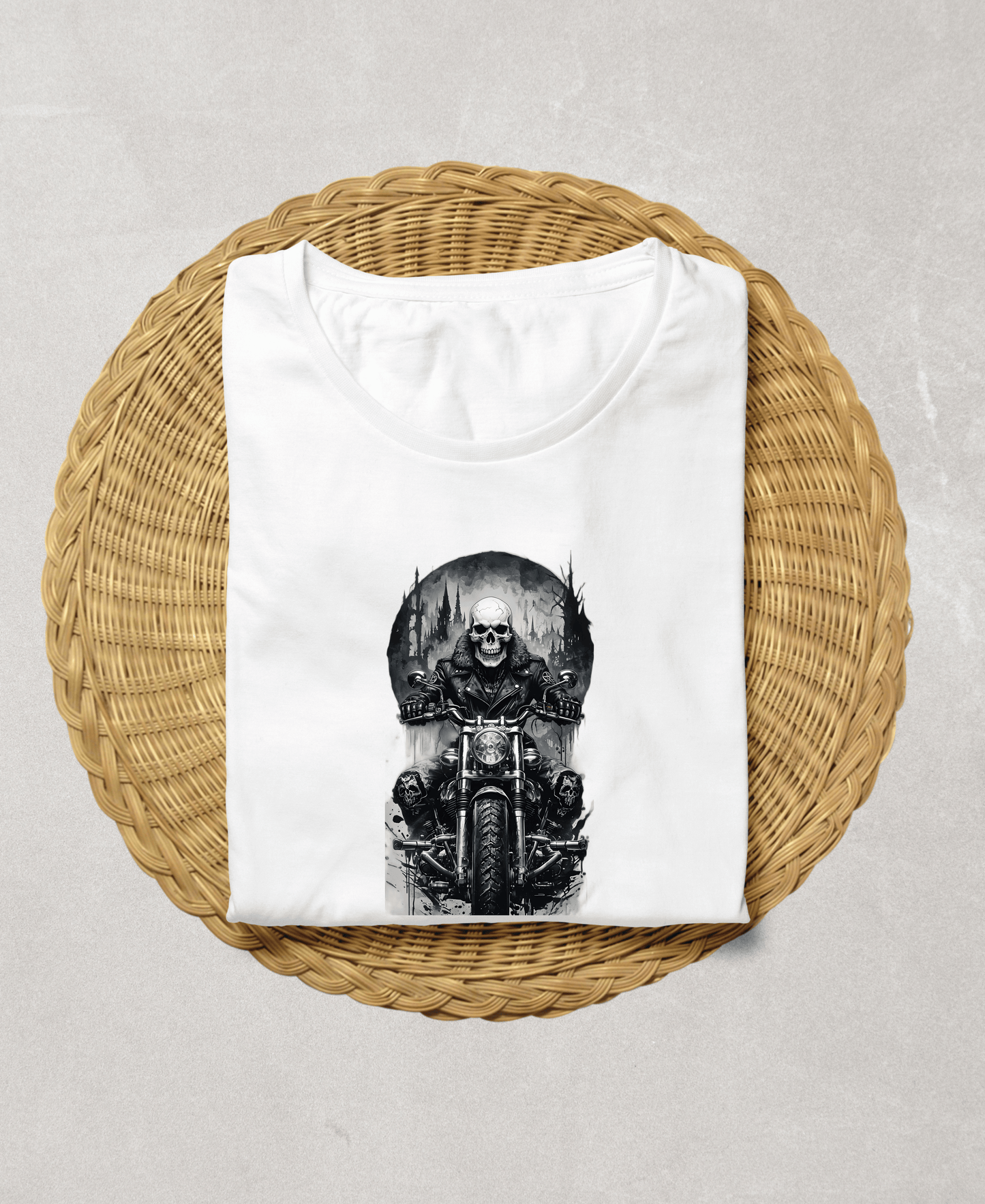 Skull Rider-Men's-White