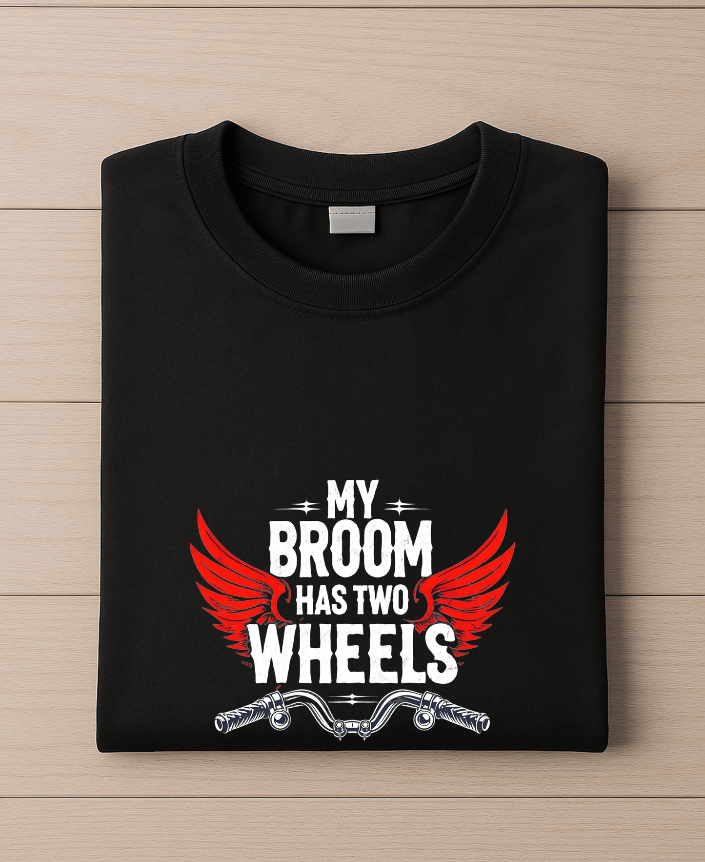 My Broom Has Wheels-Womens-Black