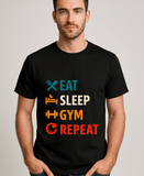 Eat Sleep Gym Repeat-Male-Black