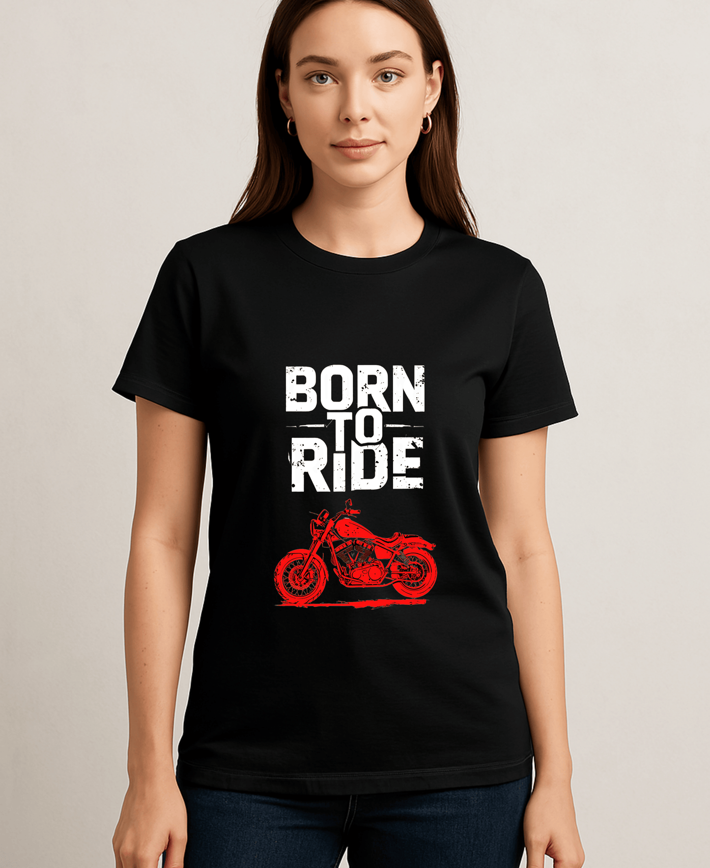 Born to Ride-Womens-Black