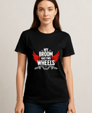 My Broom Has Wheels-Womens-Black