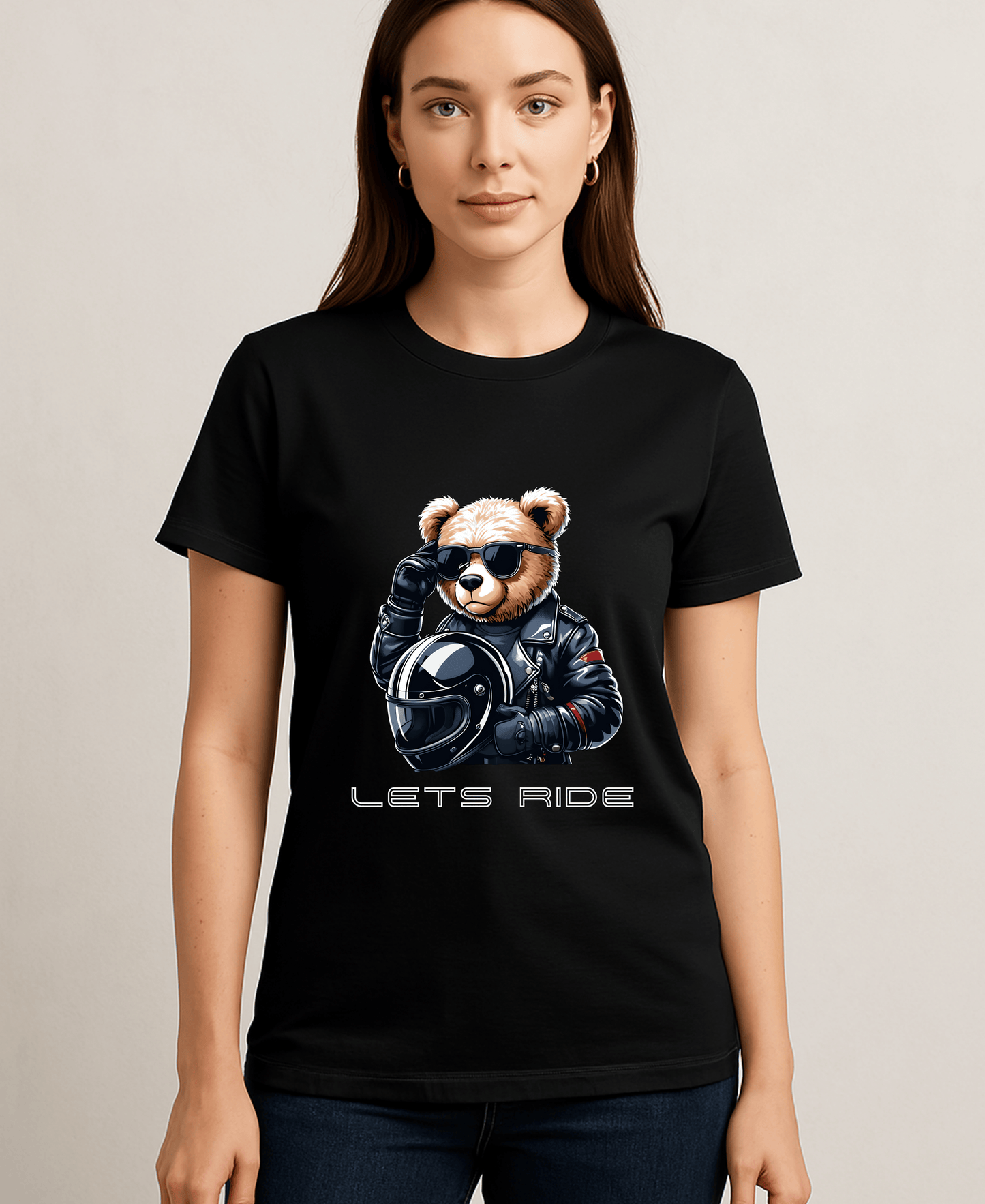 Bear Rider-Lets Ride - Black - Women