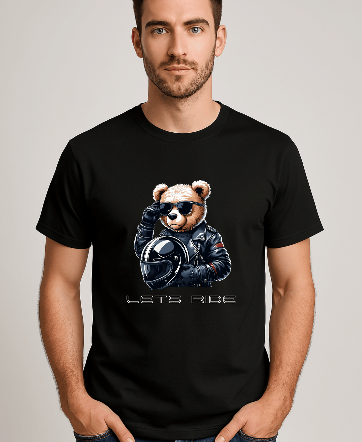 Bear Rider-Lets Ride-Men-Black