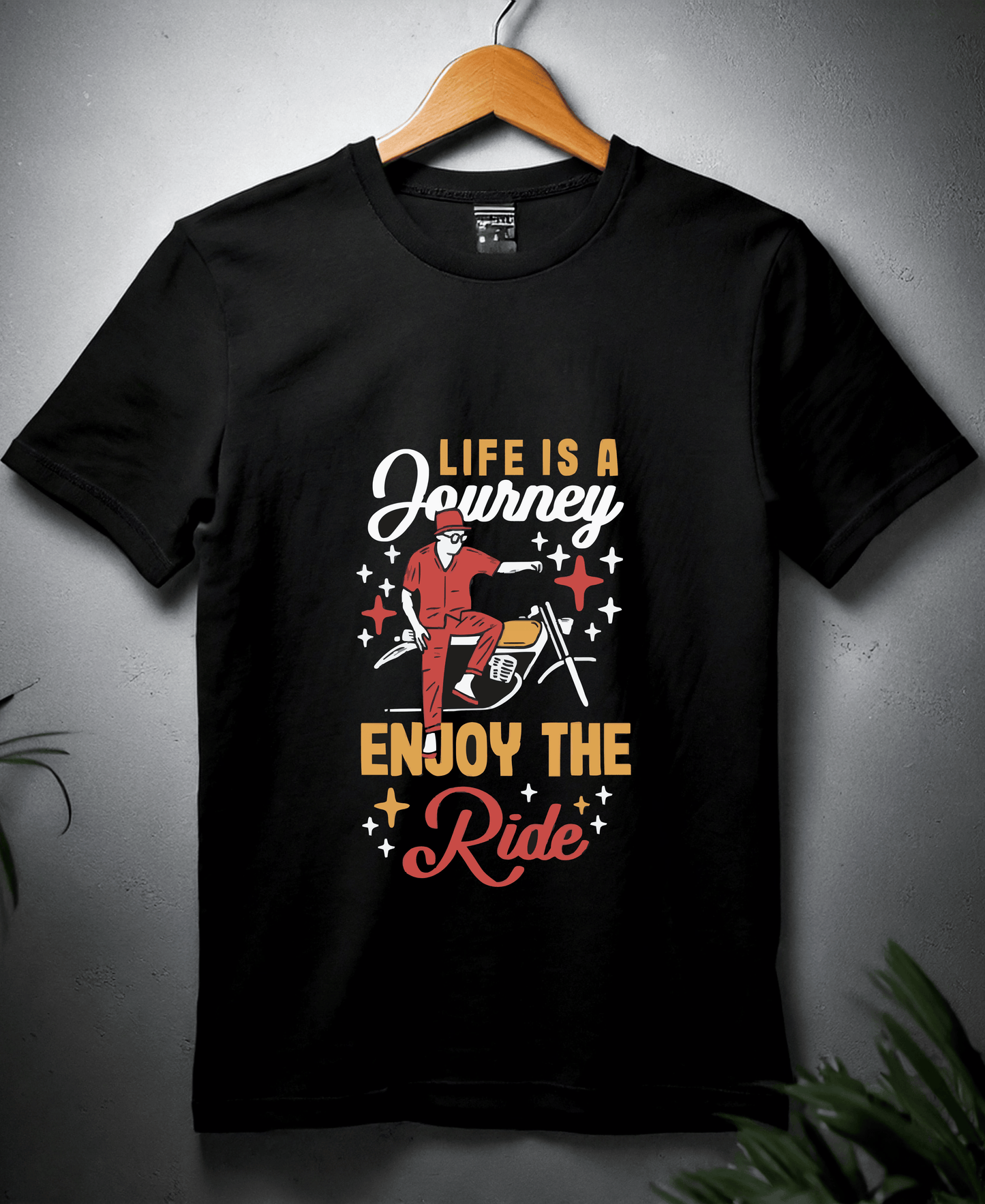 Life Is A Journey Enjoy The Ride-Female-Black