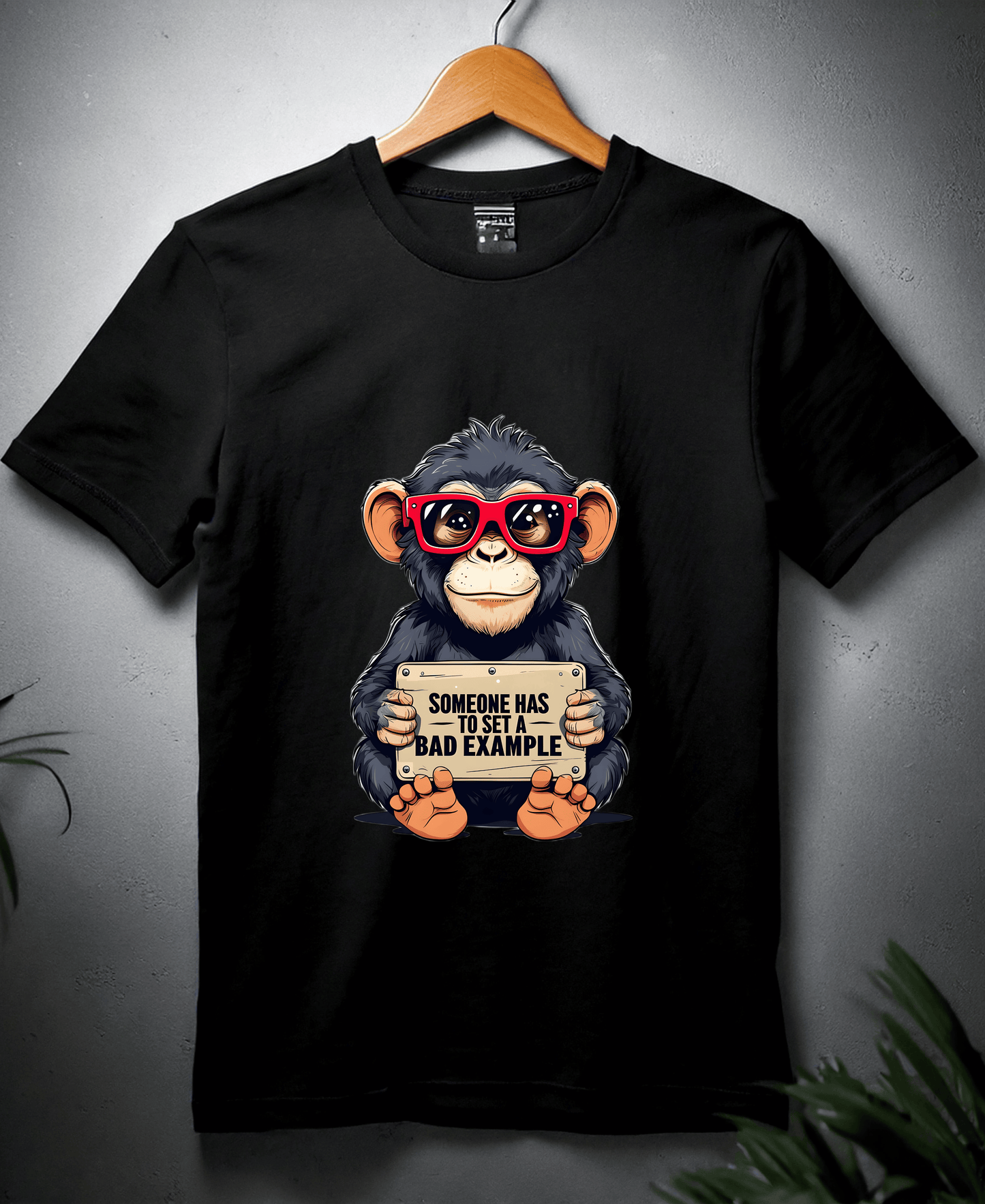 SomeOne Has To Set A Bad Example-Mens-Black