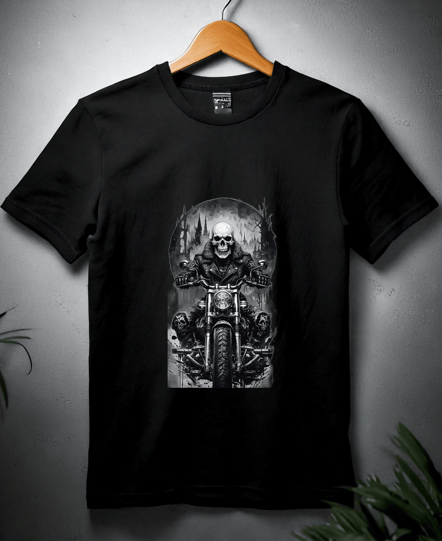 Skull Rider-Womens-Black