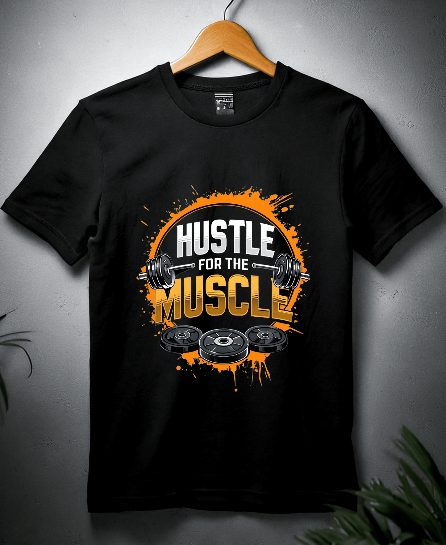 Hustle For Muscle-Womens-Black