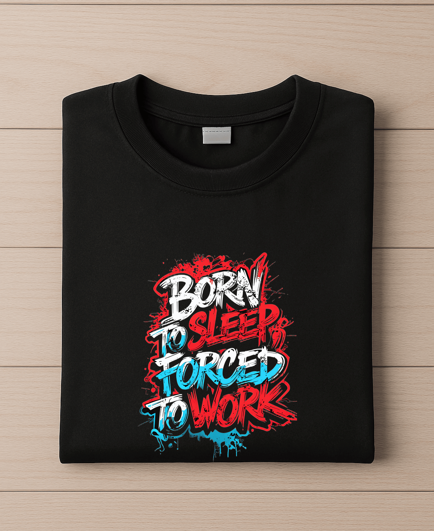 Born To Sleep Forced to Work-Female-Black