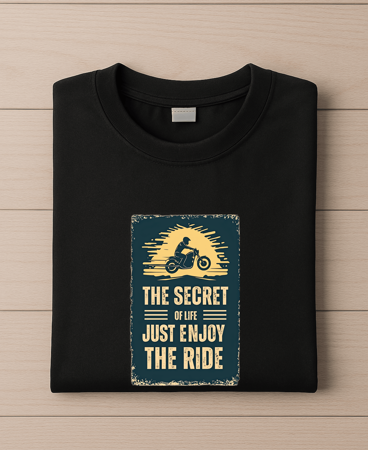 The Secret of life Just Enjoy the Ride-Womens-Black