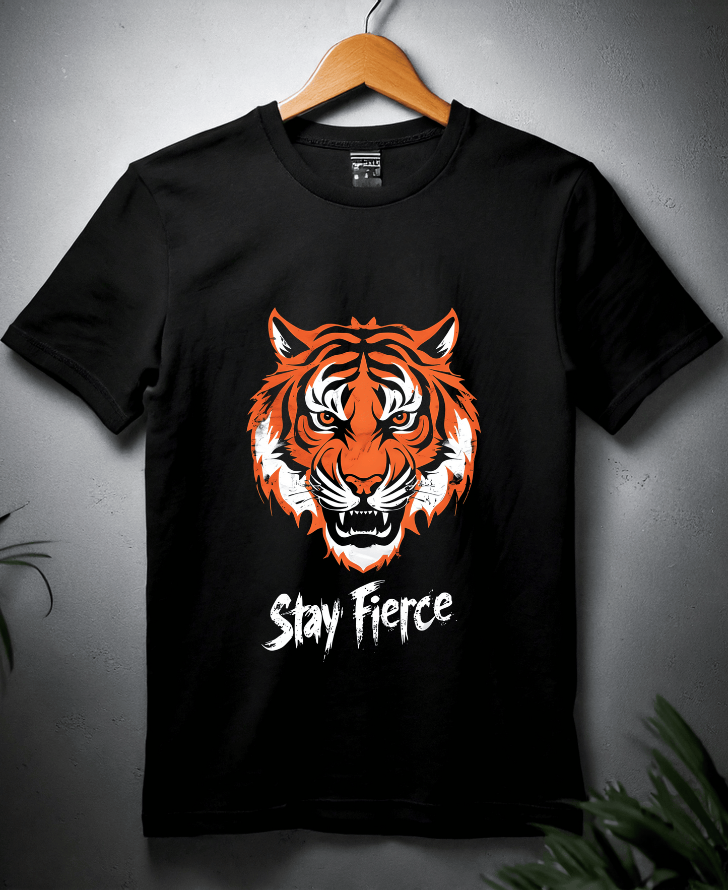 Stay Fierce-Mens-Black