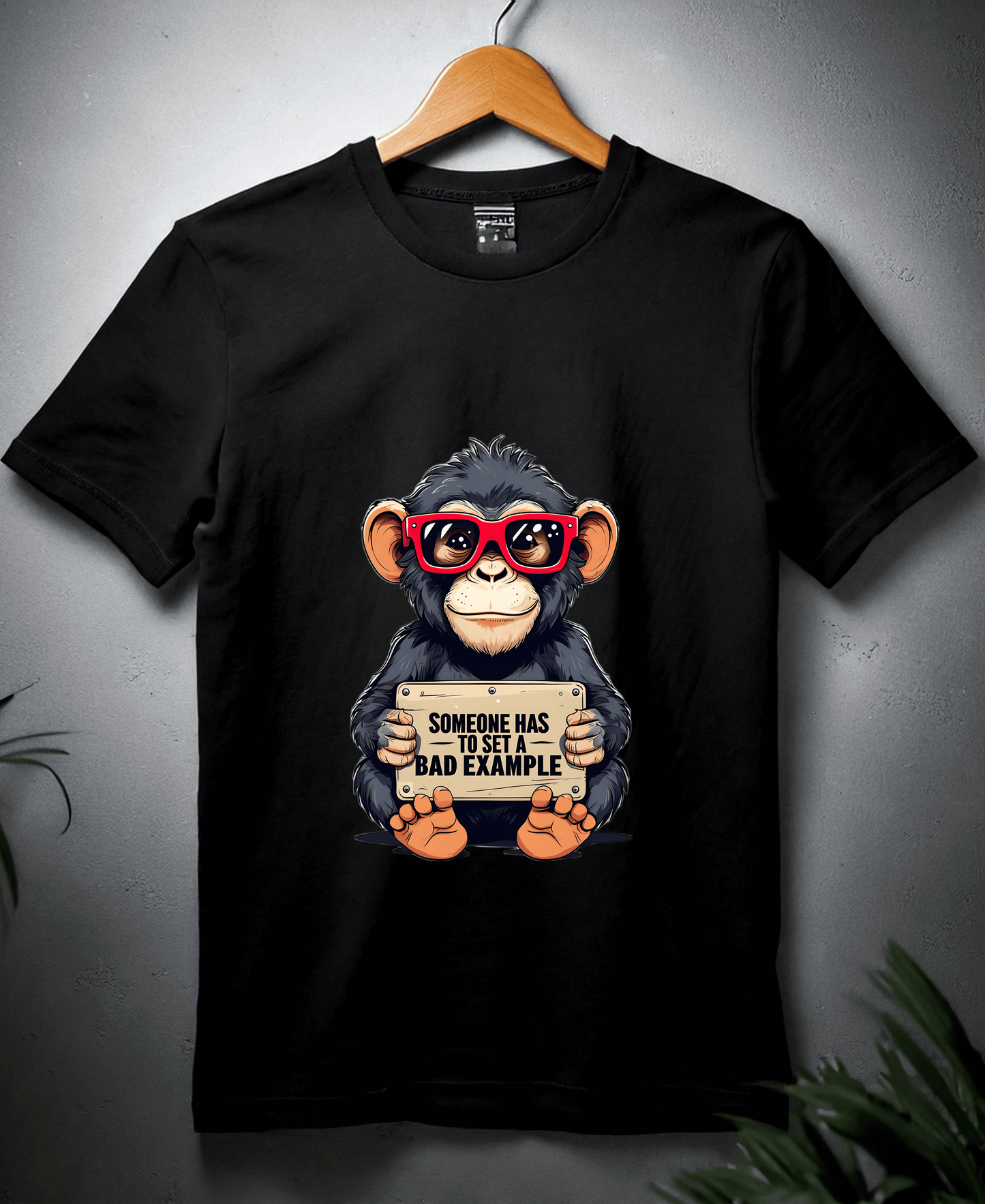 SomeOne Has To Set A Bad Example-Mens-Black
