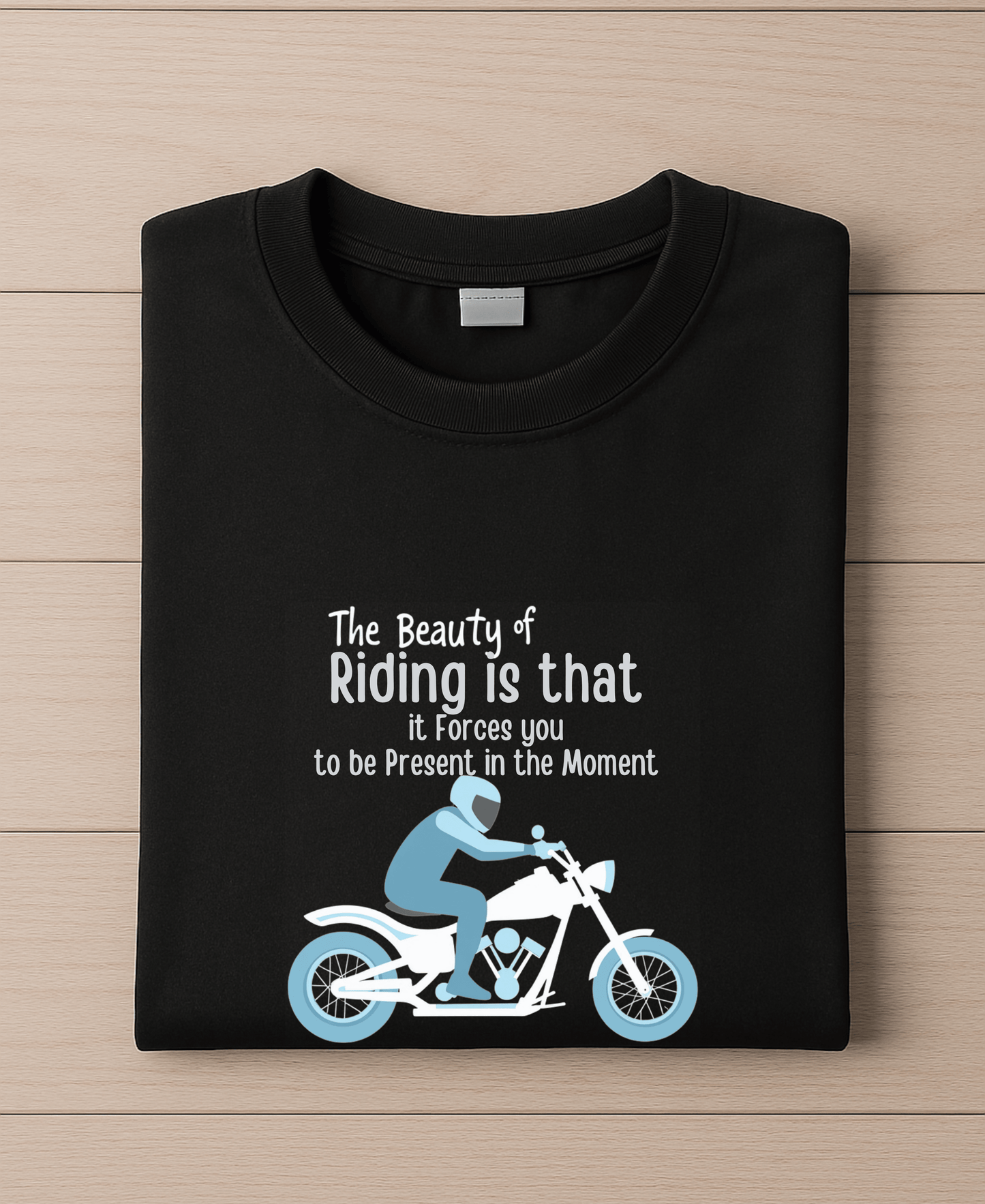 The Beauty Of Riding is that it Forces you to be Present in the Moment-Womens-Black