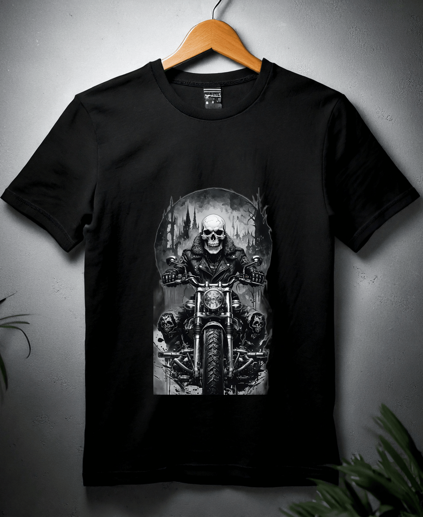 Skull Rider-Womens-Black
