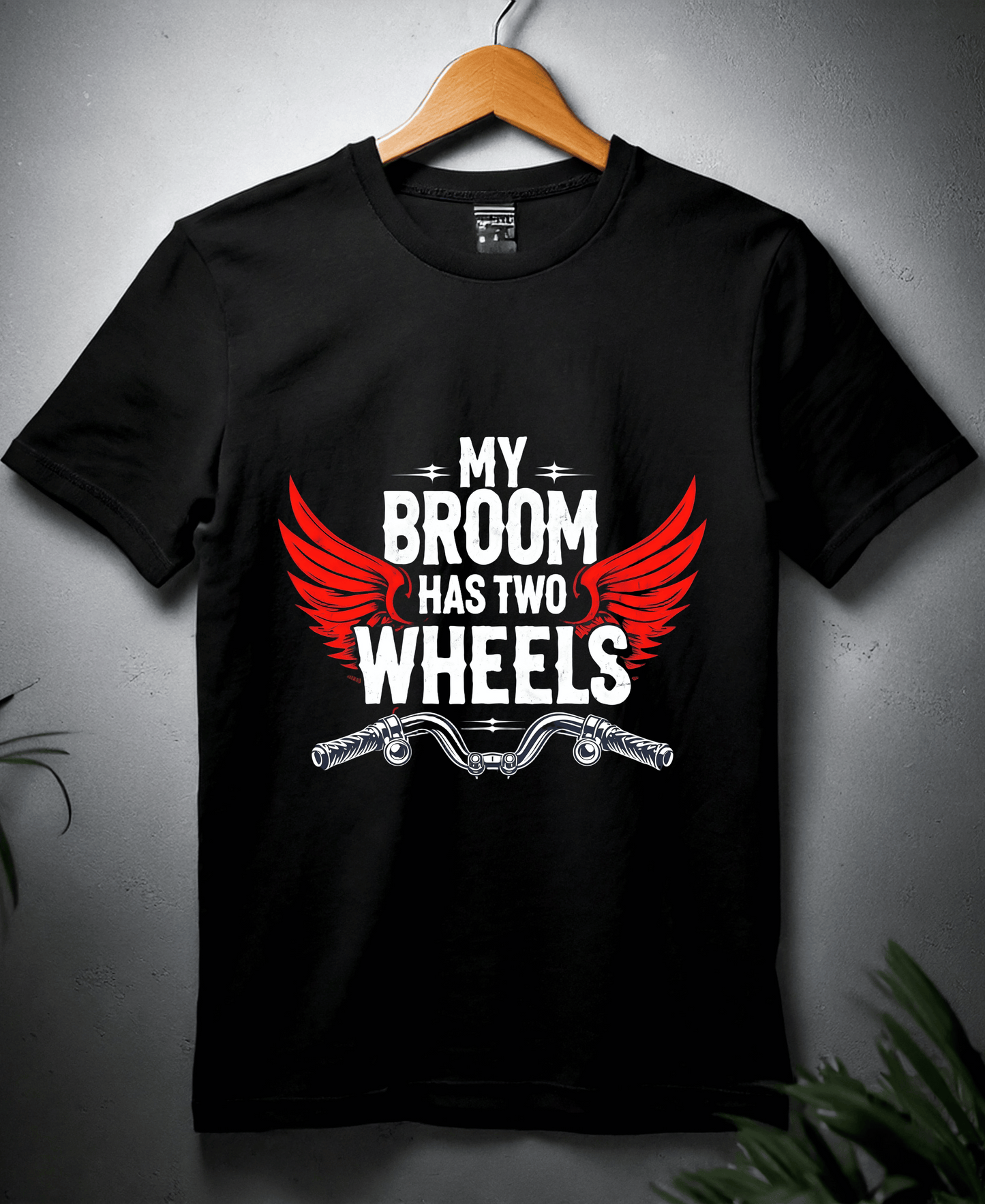 My Broom Has Wheels-Womens-Black