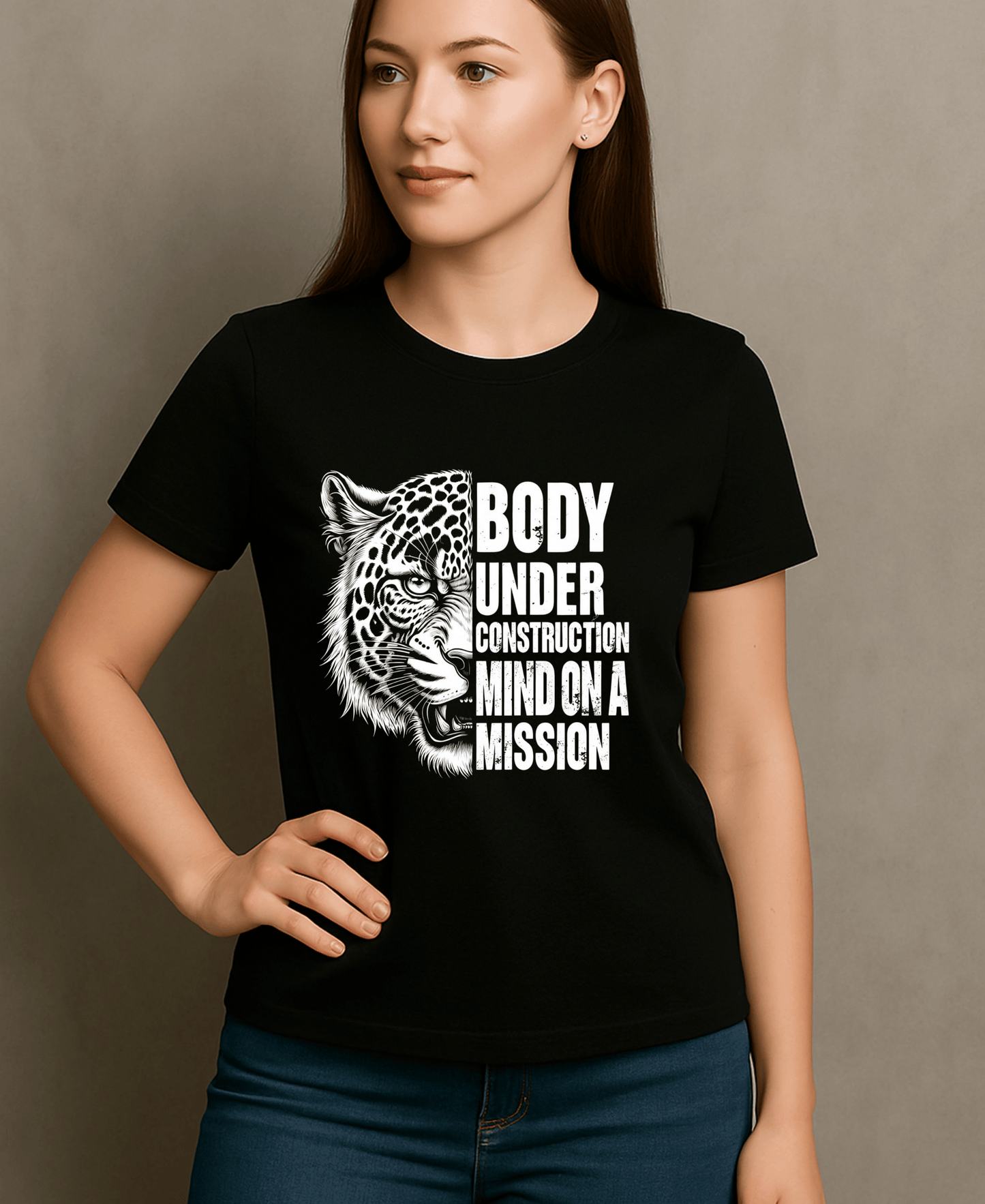 Body Under Construction Mind On A Mission-Women-Black