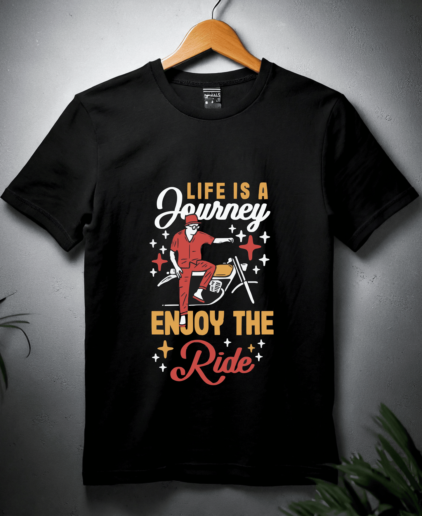 Life Is A Journey Enjoy The Ride-Female-Black