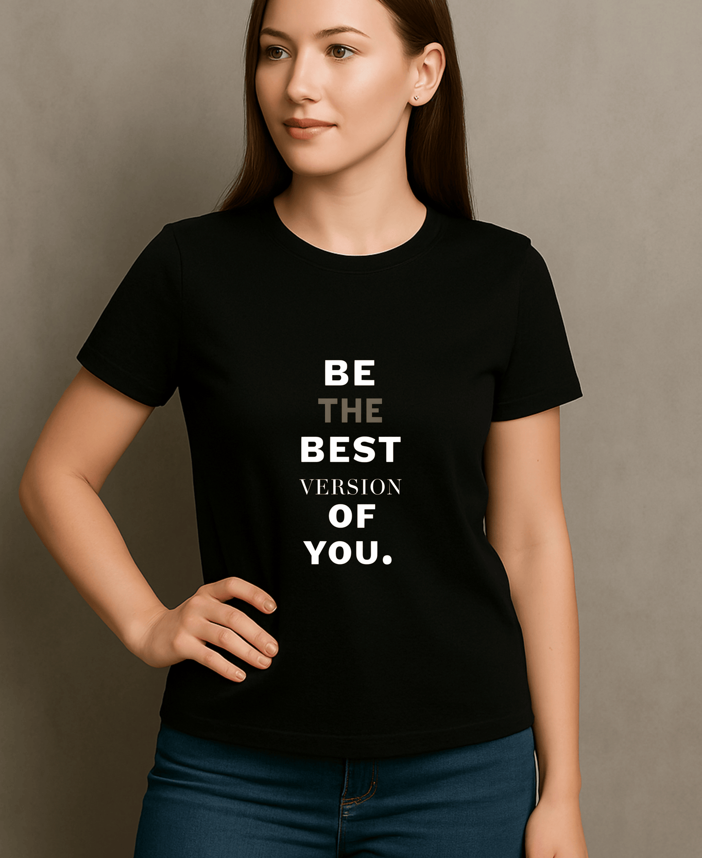Be The Best Version of You-Womens-Black