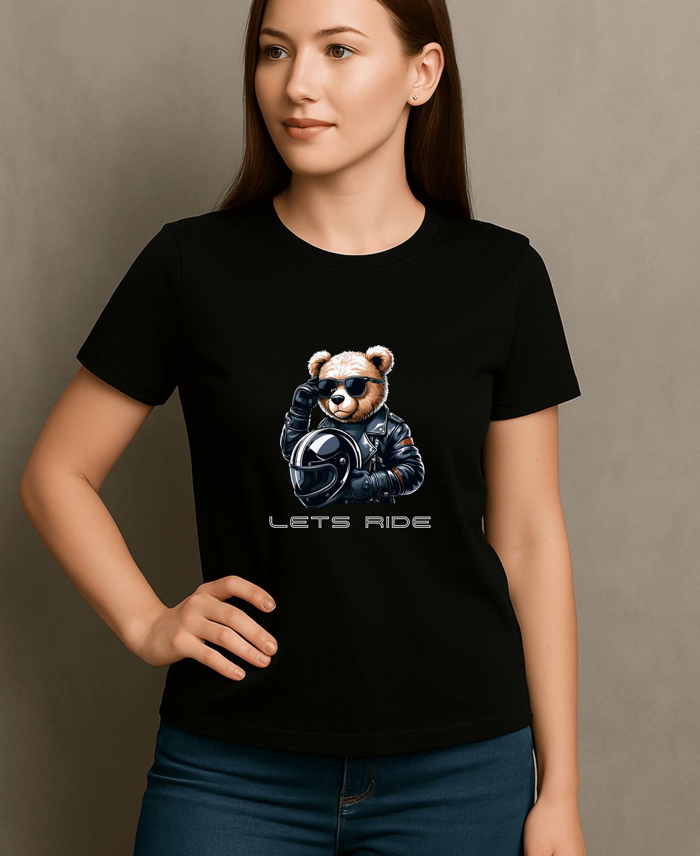 Bear Rider-Lets Ride - Black - Women