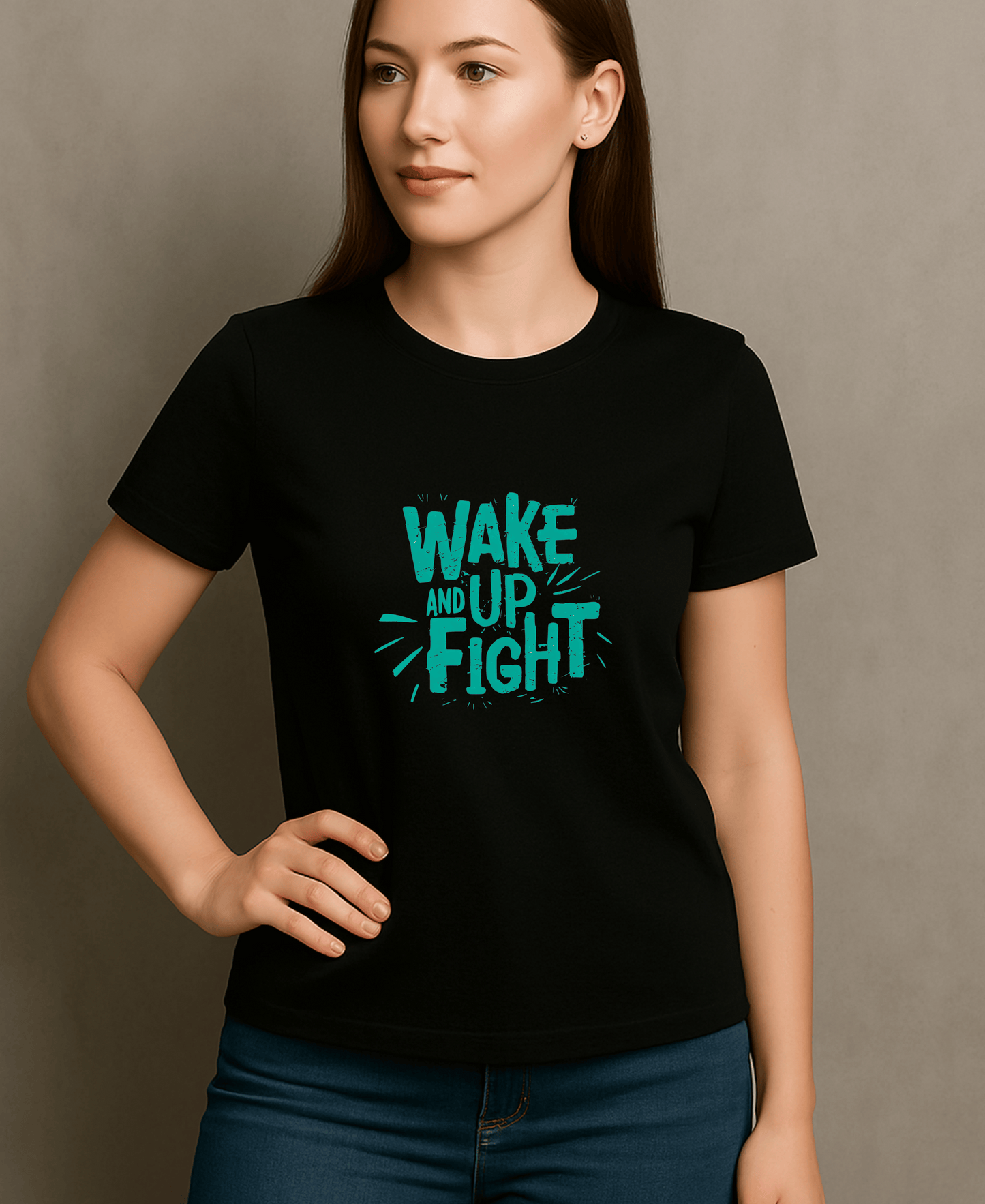 Wake Up And Fight-Female-Black