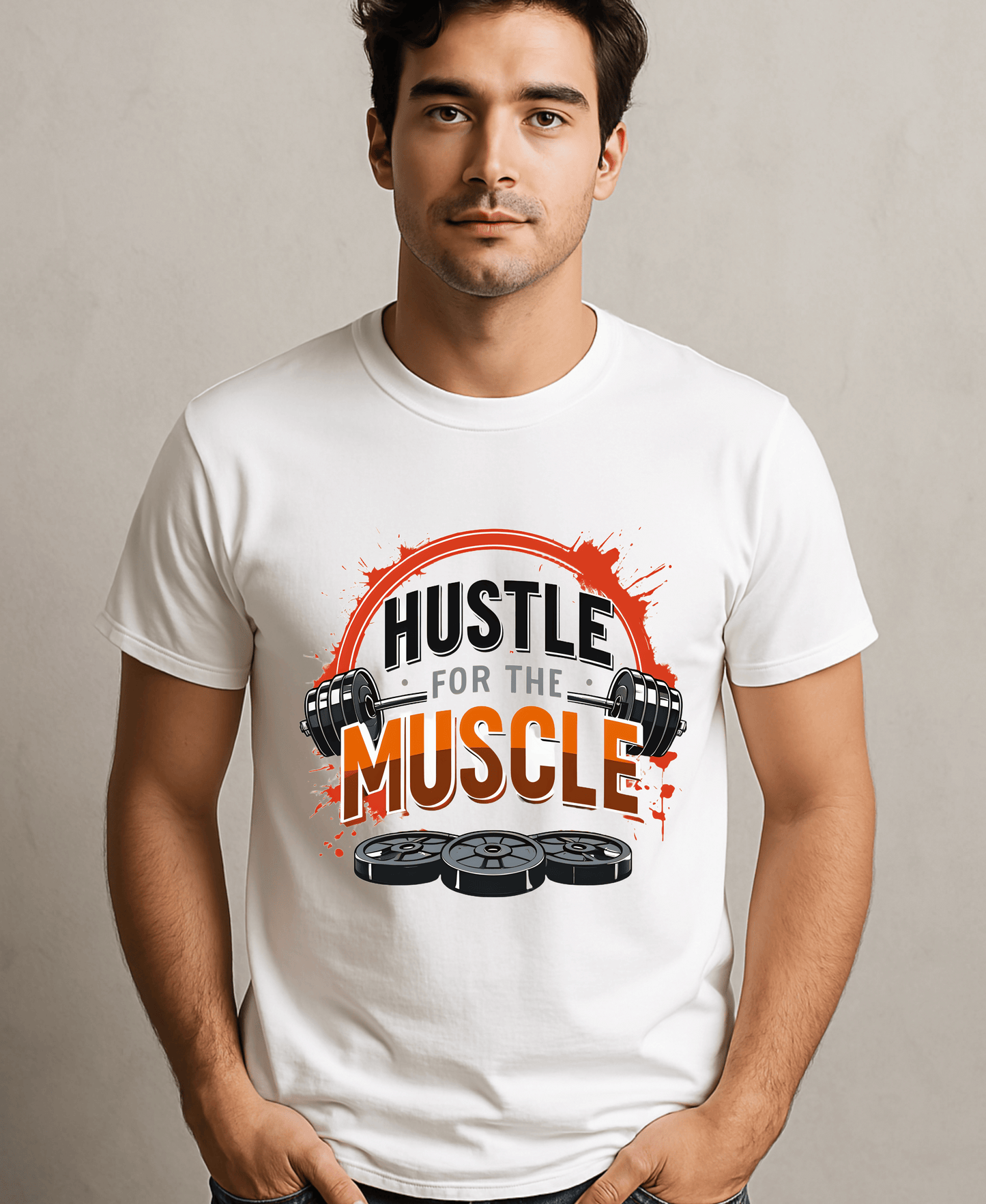 Hustle For Muscle-Male-White