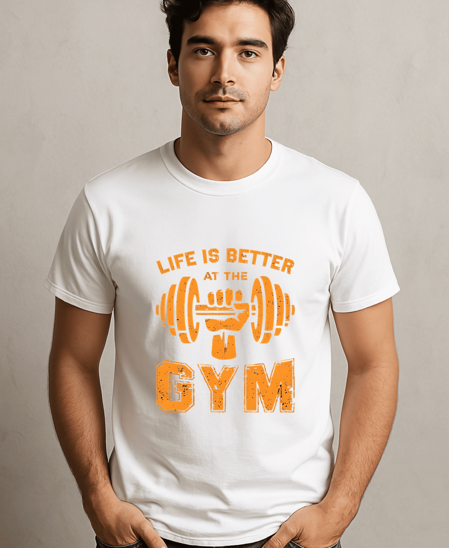 Life Is Better At The Gym-Male-White