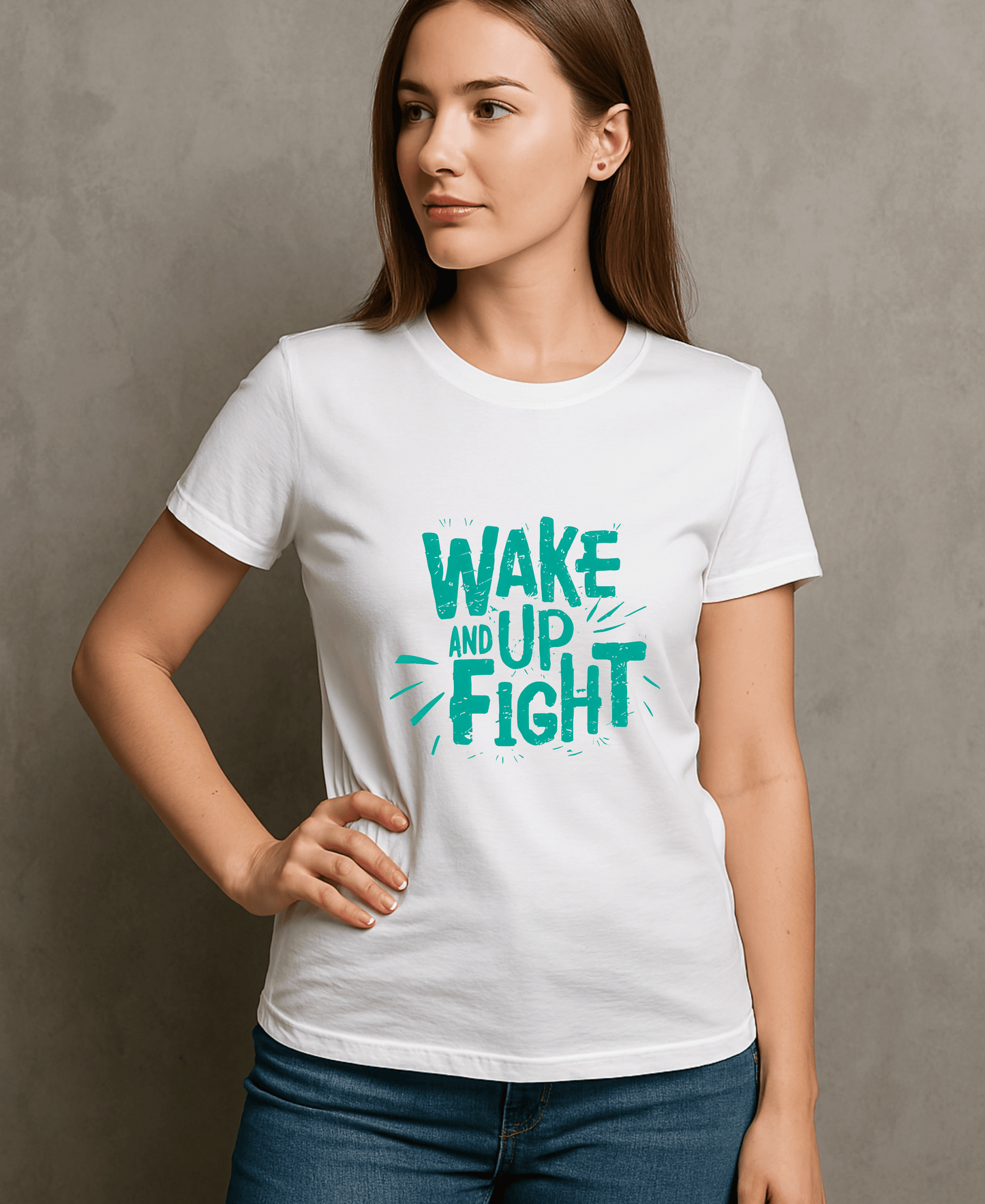 Wake Up And Fight-Female-White