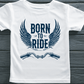 Born To Ride-Mens-White