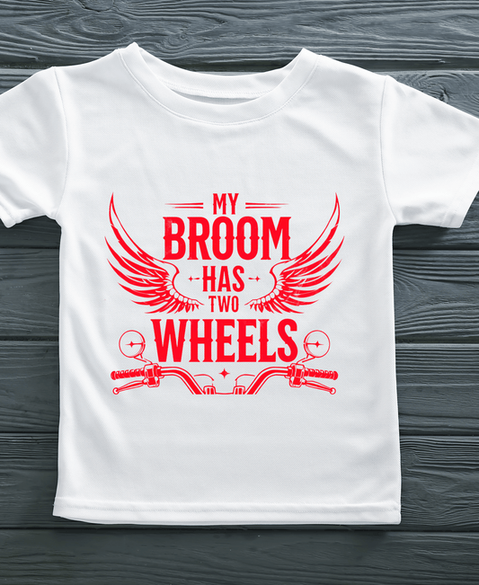 My Broom Has Wheels-Womens-White