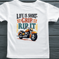 Life is Short Grip it or Rip it-Womens-White