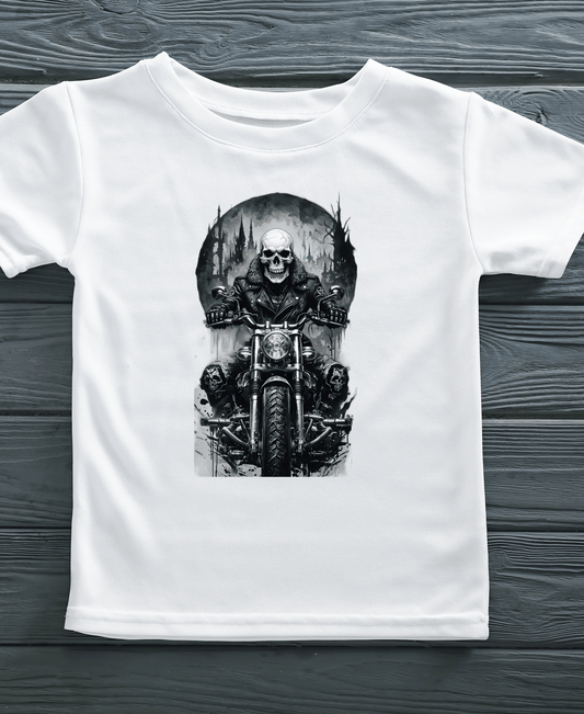 Skull Rider-Womens-White