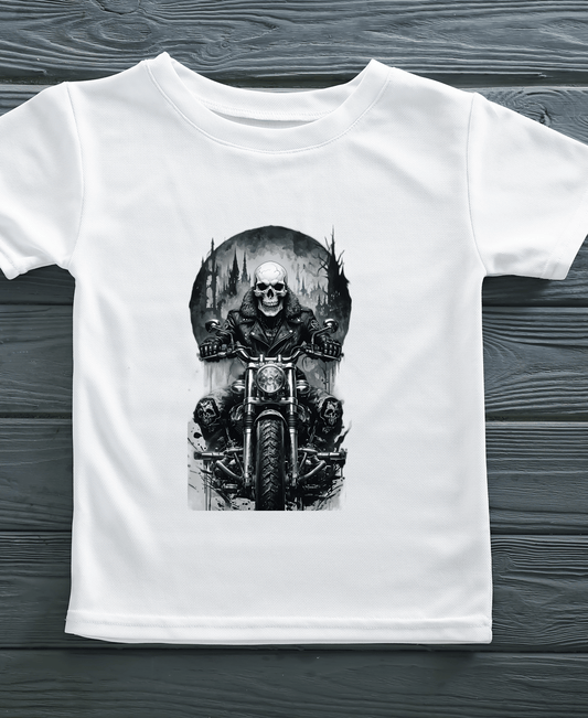 Skull Rider-Womens-White