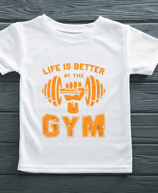 Life Is Better At The Gym-Male-White