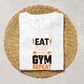 Eat Sleep Gym Repeat-Womens-White