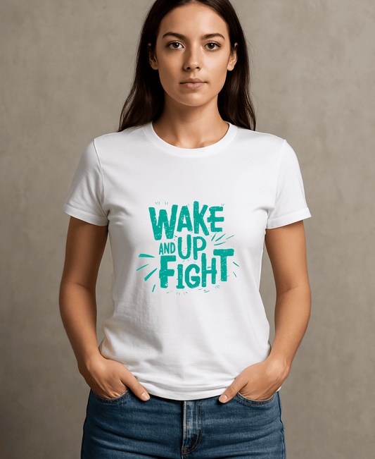 Wake Up And Fight-Female-White