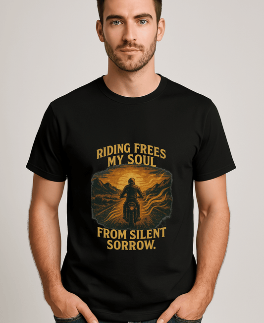 Riding Frees My Soul-Men's-Black