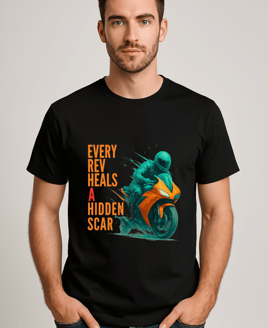 Every Rev Heals a Hidden Scar-Mens-Black