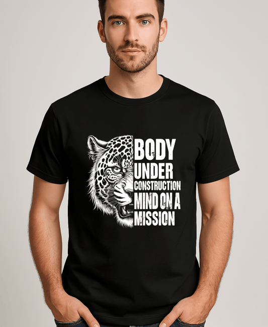 Body Under Construction Mind On A Mission-Male-Black