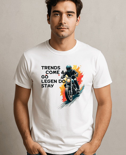 Trends Come & Go Legends Stay-Mens-White