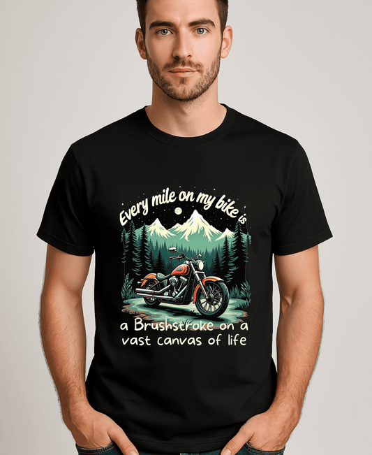 A Brush Stroke on a Vast Canvas of Life-Mens-Black