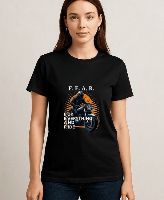 Fear Fuck Everything And Ride-Womens-Black