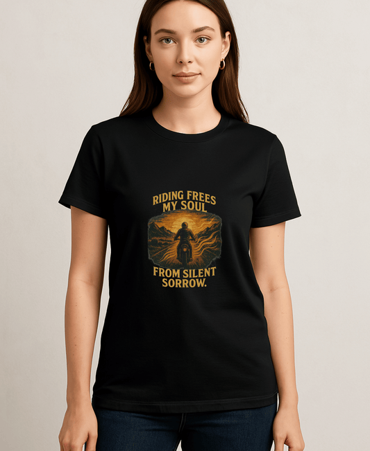 Riding Frees My Soul-Women's-Black