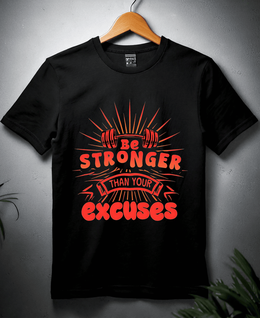 Be Stronger Than Excuses-Womens-Black