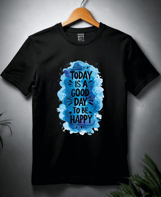 Today Is A Good Day To Be Happy-Male-Black