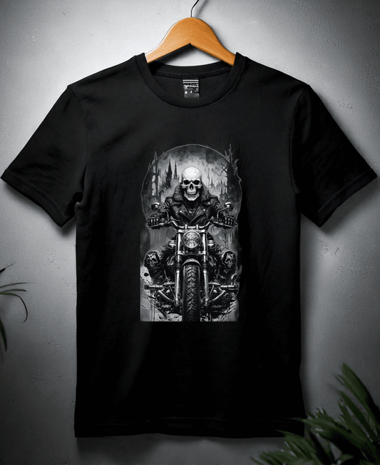 Skull Rider-Womens-Black