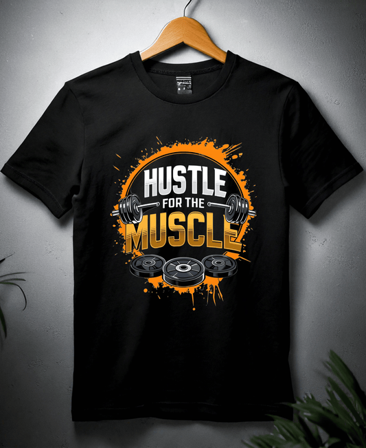 Hustle For Muscle-Womens-Black