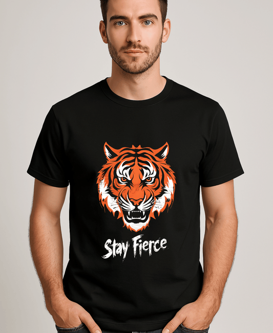 Stay Fierce-Mens-Black