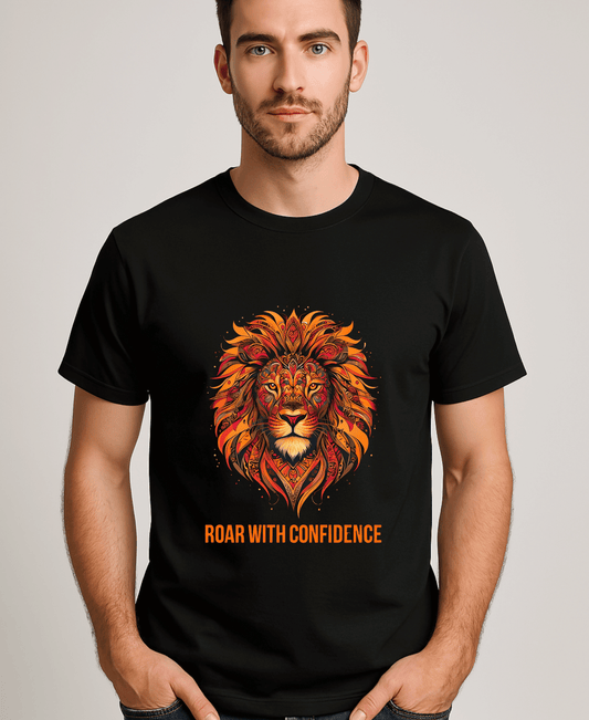 Roar With Confidence-Mens-Black
